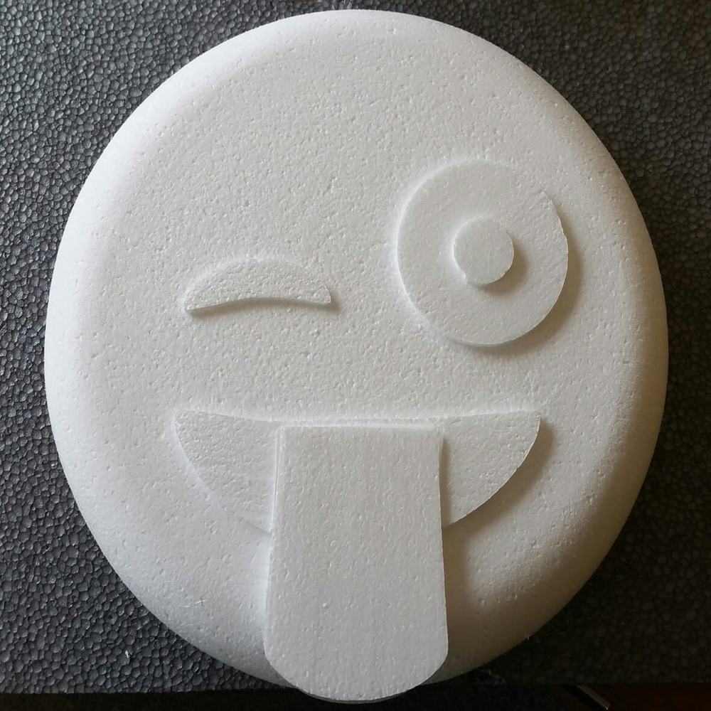 Polystyrene scenery piece for a stage set