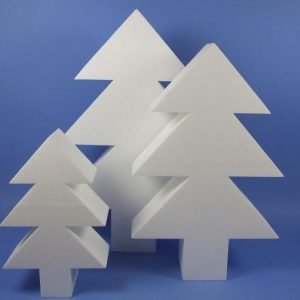 Polystyrene Christmas Trees Set of 3